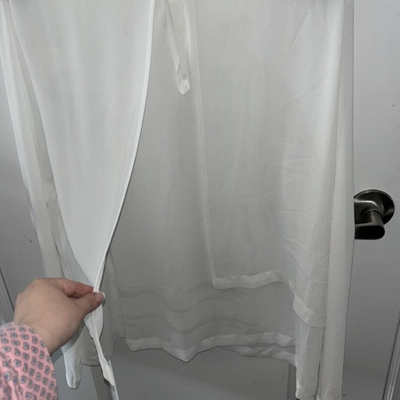 MICHAEL Michael Kors White Women’s Long Sleeve Blouse - Picture 5 of 7